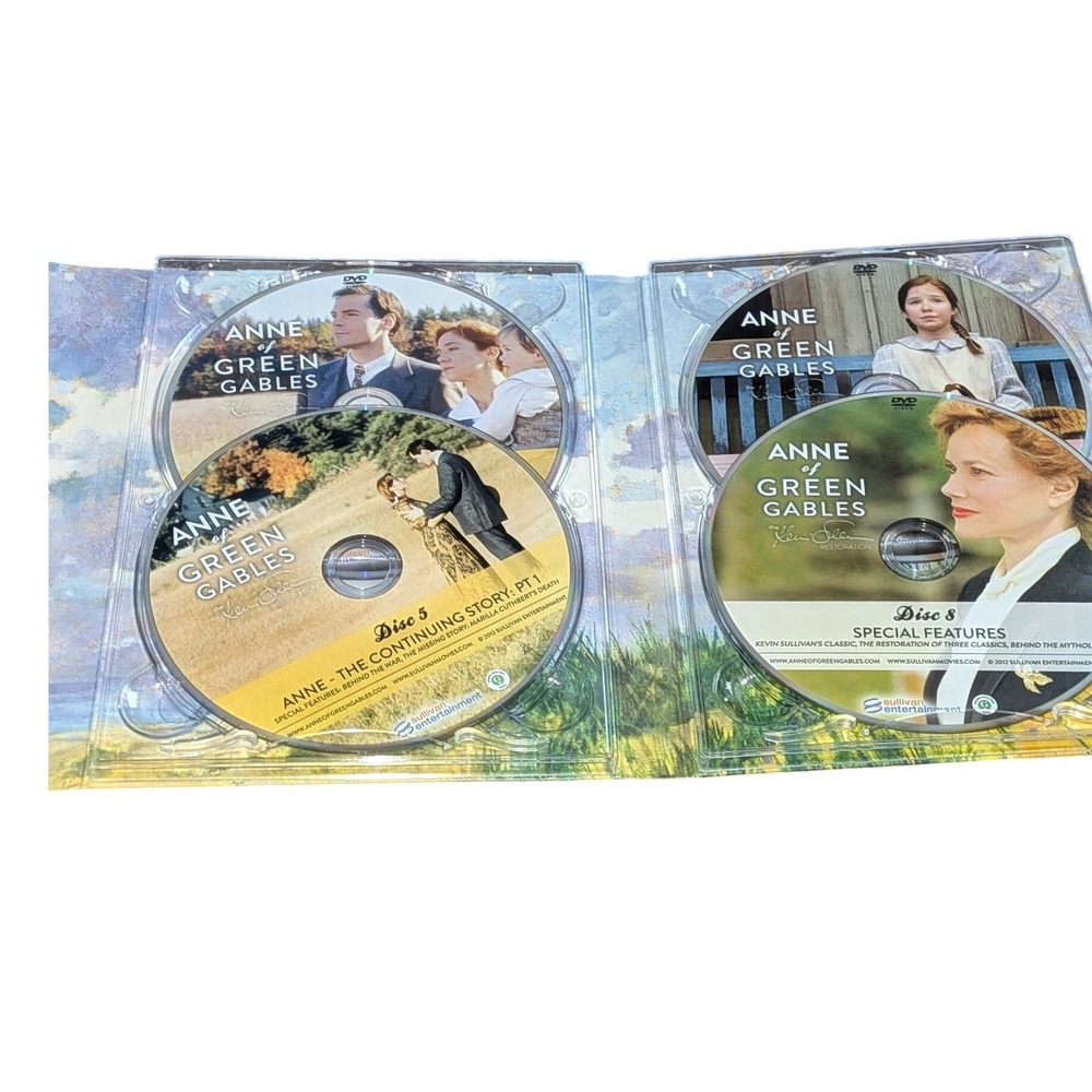 Anne of Green Gables Complete 4‎ Part Film Collection 8-Disc DVD Box Set Book - Picture 5 of 8